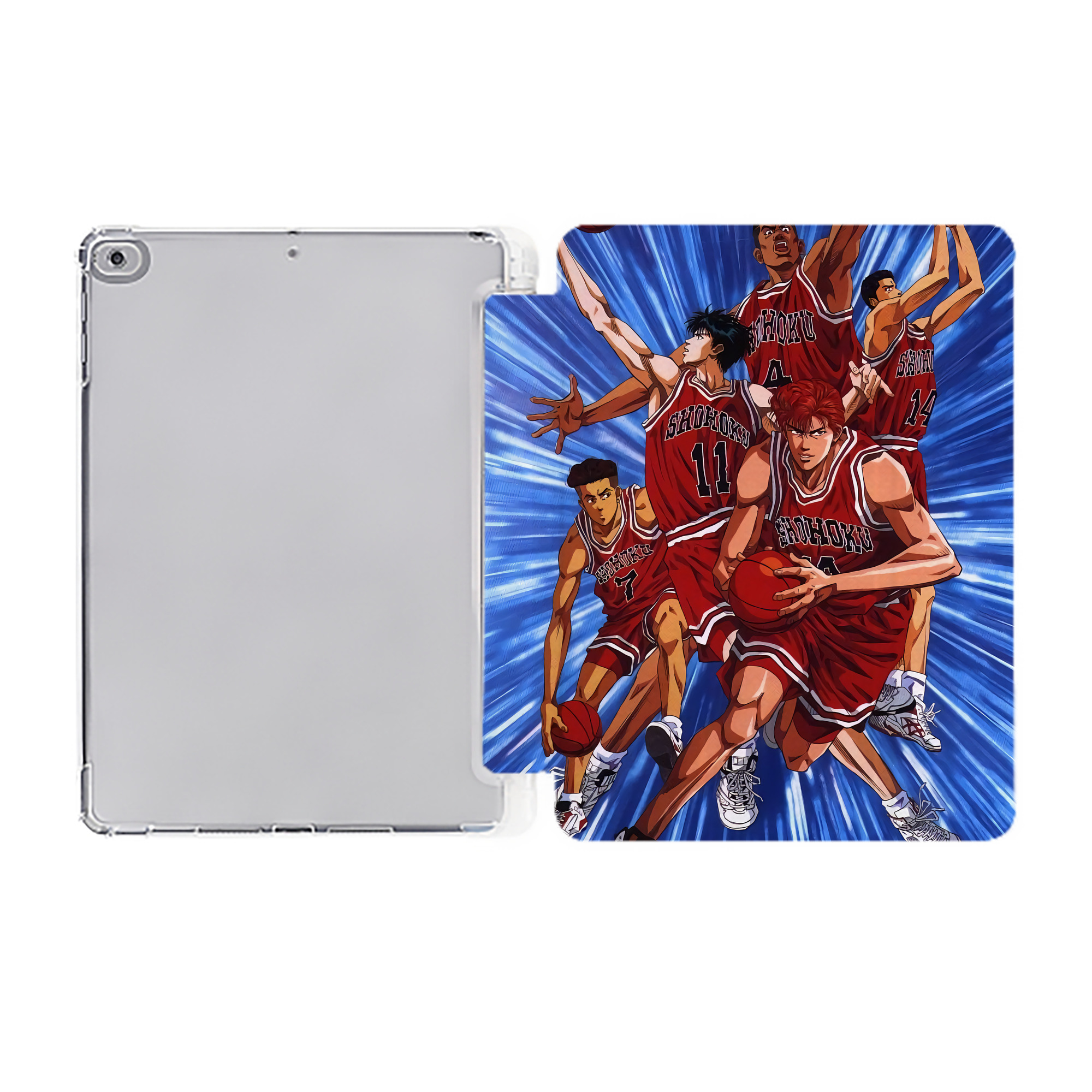 （画像用） SLAM DUNK／スラムダンク IPad ケース ペン収納付き 三つ折りスタンド PUレザー×シリコン 対応機種9.5/10.5/10.9インチ
